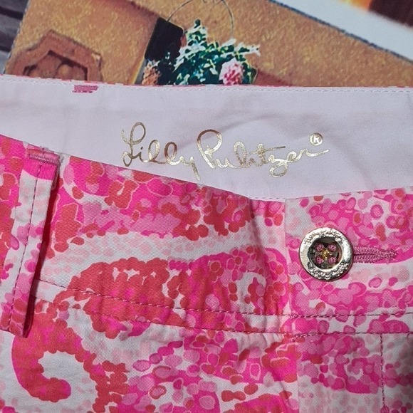 Lilly Pulitzer Pink Shorts Size 12 Walsh Short - Picture 3 of 6
